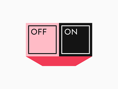 On Off Switch / Daily UI 015 app app concept dailyui design flat leodrez minimal on off on off switch switch ui ux web website