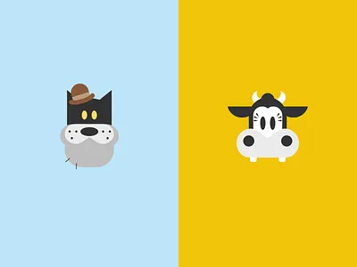 Cat + Cow cat clarabelle cow disney icons pete