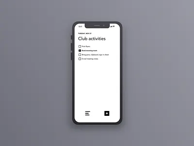 Daily UI #042 To-do List black white daily ui design minimal to do to do list todo todolist ui design uiux user interface ux design