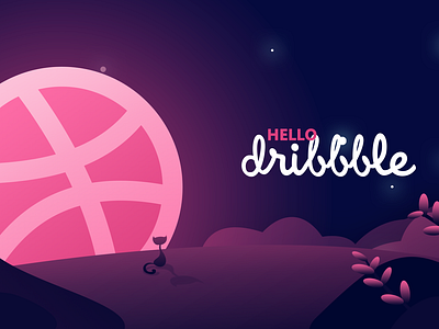 Hello dribbble design 插图