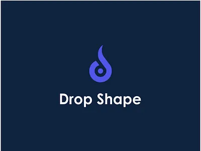 Drop Shape Logo Design brand brand logo branding design flat design logo logo design logo design branding photoshop ui