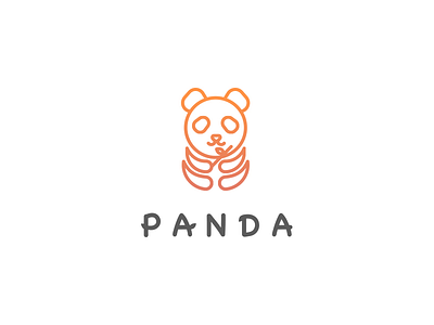 panda logo bamboo illustration panda sichuan (province) stroke