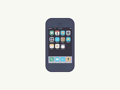 iPhone affinity designer apple color design designer flat flat design illustration iphone vector