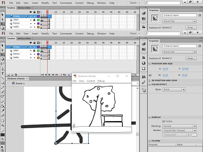 Stickman Irfanda 2d art adobe flash just for fun stickman