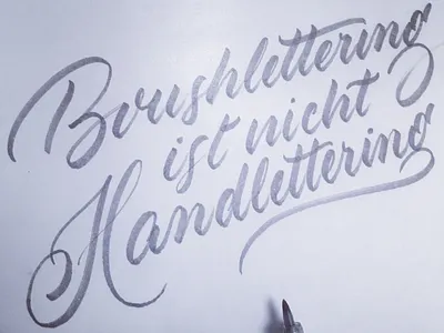 Brush brush brushlettering script