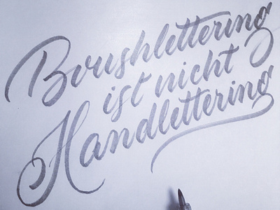 Brush brush brushlettering script