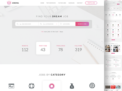 Job Board job board template ui uxd