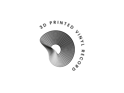 3D PRINTED VINYL RECORD vinyl 3d printer logo