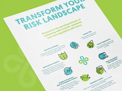 Leaflet for Alyne branding leaflet print