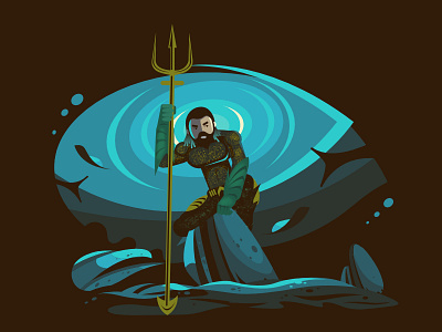 Aquaman concept aquaman concept design illustration vector