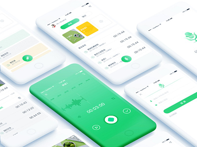 APP-memory recording app design practice ui