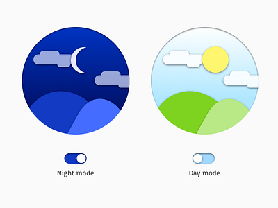 Daily UI #015 contrast dailyui day night off on switch button switching toggle uidesign uxdesign