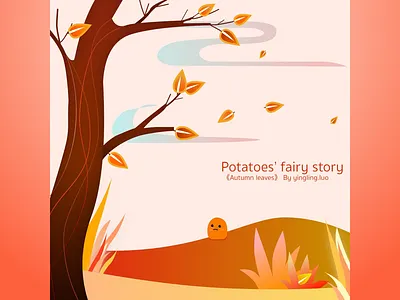 Autumn leaves drawing