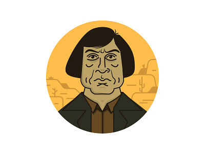 Anton Chigurh anton chigurh badass criminals danger desert illustration landscape no country for old men portrait