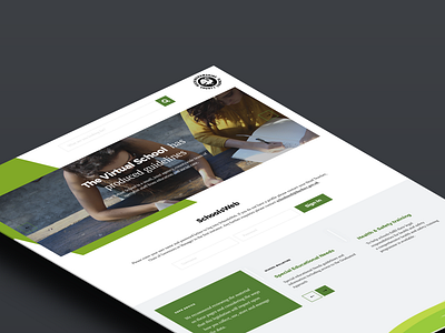 Bucks Extranet portal design green portal social ui web wellbeing