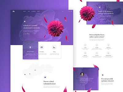 Kvety app design development type ui ux web website