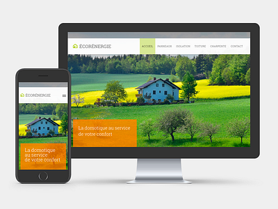 Écorénergie website desktop design digital responsive ui web