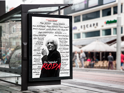 "On l'appelait Roda" mock up movie poster print