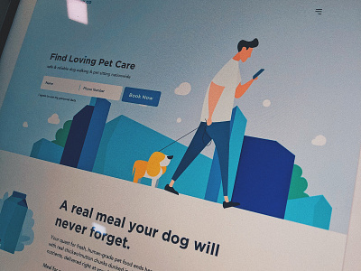 Petcare.co landingpage petcare responsive web website website banner