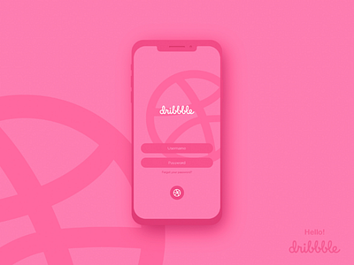 Hello dribbble hello dribble ui design login