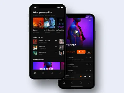 SoundCloud App Redesign album app apple music audio player home page ios ios application iphone x iphone xs xr music music app play pause player player app playlist sound cloud ui ux yandex music