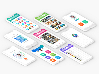 File Transfer App app clean creative clean app design flat icon logo mobile sharing transfer ui web