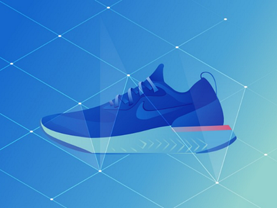 Nike design gradient icon illustration nike ui