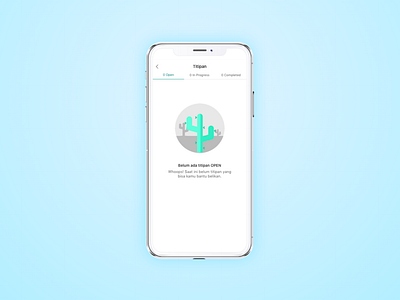 Empty state illustration applicaiton cactus empty state mobile mobile app plant tosca turquoise ui ux uid