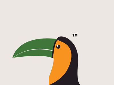 Birdie logo TM branding clean icon logo neat