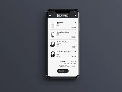 Daily UI Challenge #2 [Shopping cart] app cart daily 100 daily ui design flat icon illustration minimal shopping shopping bag ui ux vector web webdesign website