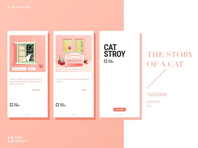 CAT STORY design illustration ui ux 插图 设计
