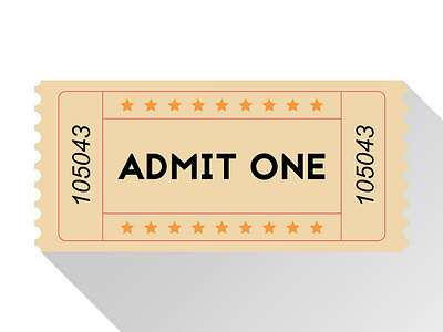 016 - Ticket 365 project flat design icon illustration practice