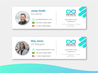Email signature branding company design email signature ui ux vr