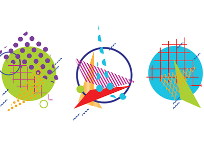 OOO collage color design graphic illustration pattern
