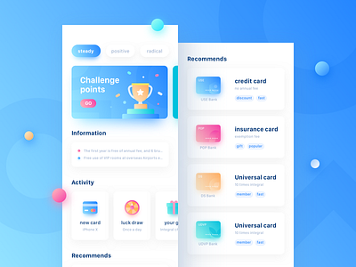 Finance App Design Project app bank banner blue card chart clean colorful dashboard data finance graphics icon interface llustration pay ui ux