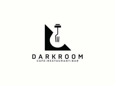 Darkroom bar bulb dark food fork light night restaurant shine