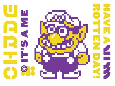 A Wario custom type grid illustration wario