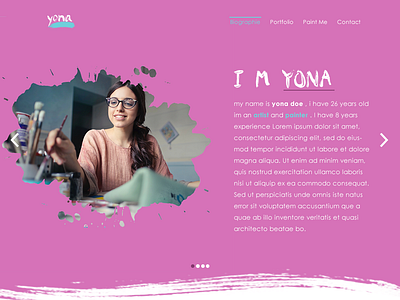 yonaDrawna Theme art artist branding design drawer drawing drawing ink front end developer logo ui uid ux uxd web web deisgn website yona yona theme yonadrawna