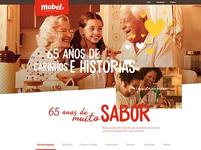 Mabel website cookie landing page ui uiux web webdesign website