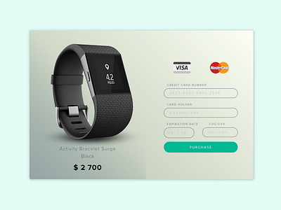 Daily UI - Credit Card Checkout checkout dailyui design fit ui ux web