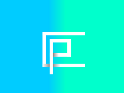 C.P. Monogram branding c cp monogram design flat gradient icon illustration letter c letter p letters logo logogram monogram p typography vector