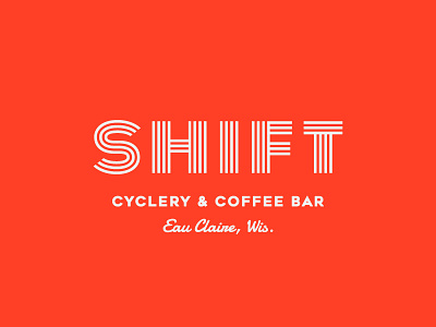 Shift Cyclery & Coffee Bar Branding + Logo Design, 2017 biking brand branding coffee coffee bar coffee shop cycling design lettering logo logo design script typography