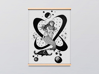 Deep - Nankin Illustration art deep design draw illustration ilustração nankin poster sea universe