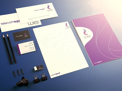 corporate identity we communications egypt branding broucher bussines bussines card corporate desain flyer identity letter head logo print visual