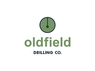 Oldfield Drilling Company Logo badge branding design flat graphic design graphic art icon illustration illustrator lettering logo minimal type typography vector