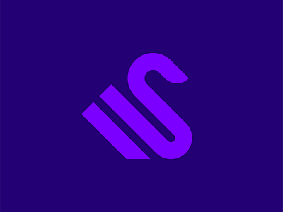 Swan + Letter S Logo animal app bird branding geometric letter s line art logo logo design loyalty minimalist modern monogram smart swan symbol technology