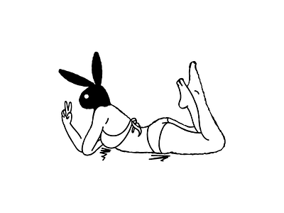 Playboy t-shirt illustration girl illustration illustrator playboy print