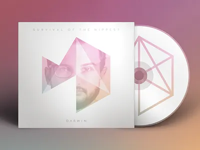 Survival Of The Hippest - Darwin - Cover Artwork band cd cd packaging cover artwork darwin ep mockup music survival of the hippest