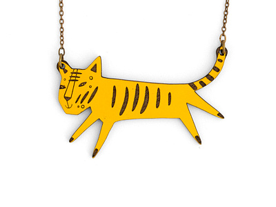 Tiger Necklace artist girl design germany illustration miriam frank miriamfrank mirifrank munich visual art form necklace tiger