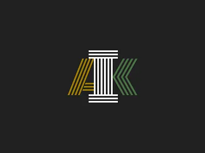 1 + A + K 1 a branding business column first k law lawyer letter logo logotype man one